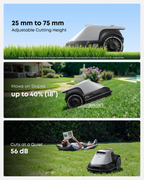 Wire-Free Robot Lawn Mower with Vision Navigation & 3D Obstacle Avoidance – view 3