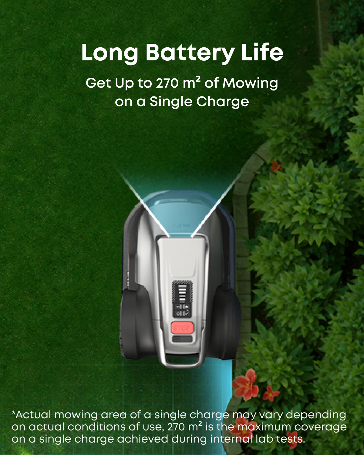 Wire-Free Robot Lawn Mower with Vision Navigation & 3D Obstacle Avoidance – view 8
