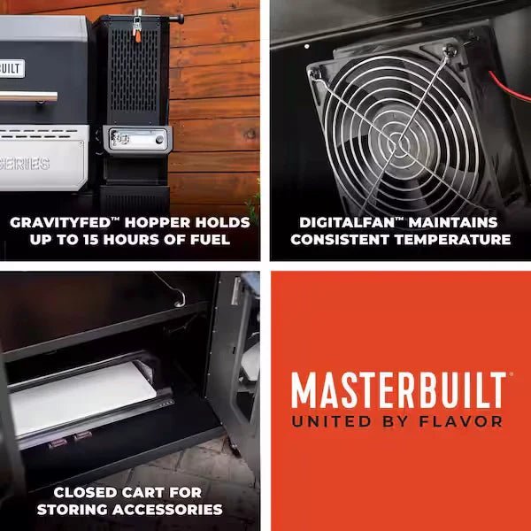 Masterbuilt Gravity Series 1150 Charcoal Grill & Smoker Starter Pack – view 5