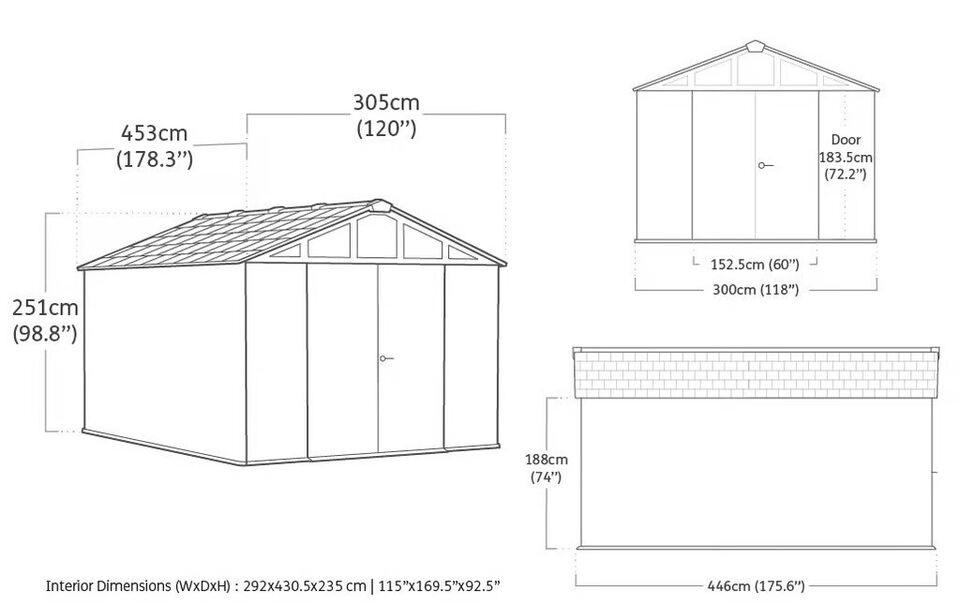 Keter Stronghold 10 x 15 ft Resin Storage Shed – view 7
